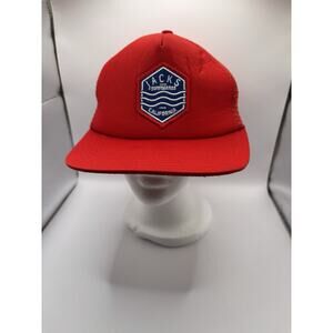 Jacks Surfboards California Hat Red Trucker Snapback Adjustable